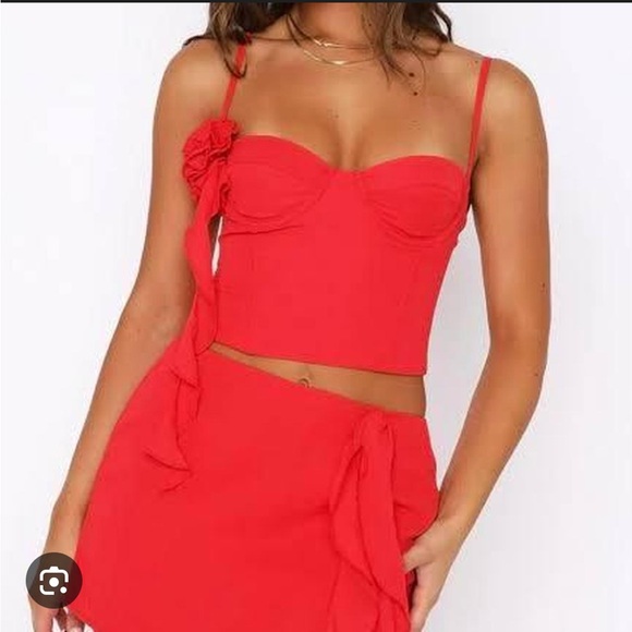 White Fox Boutique Red Set - Picture 4 of 4